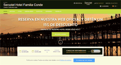 Desktop Screenshot of hotelfamiliaconde.com