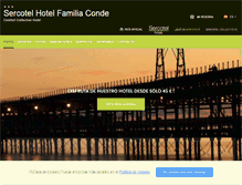 Tablet Screenshot of hotelfamiliaconde.com